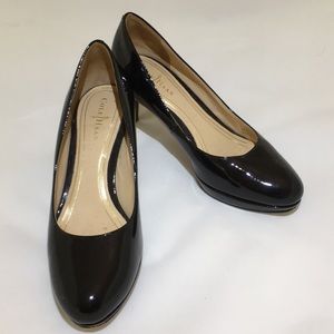 Cole Haan Nike Air 2.5” black patent pumps